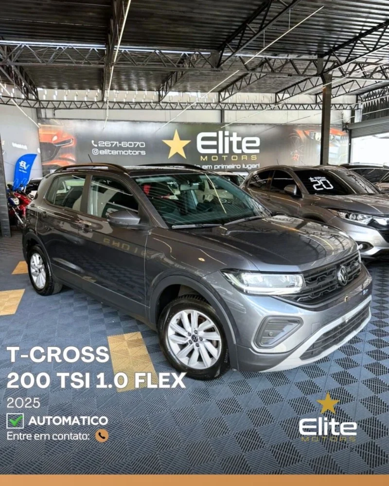 VW - VolksWagen T-Cross 200 TSI 1.0  Flex 12V 5p Aut.